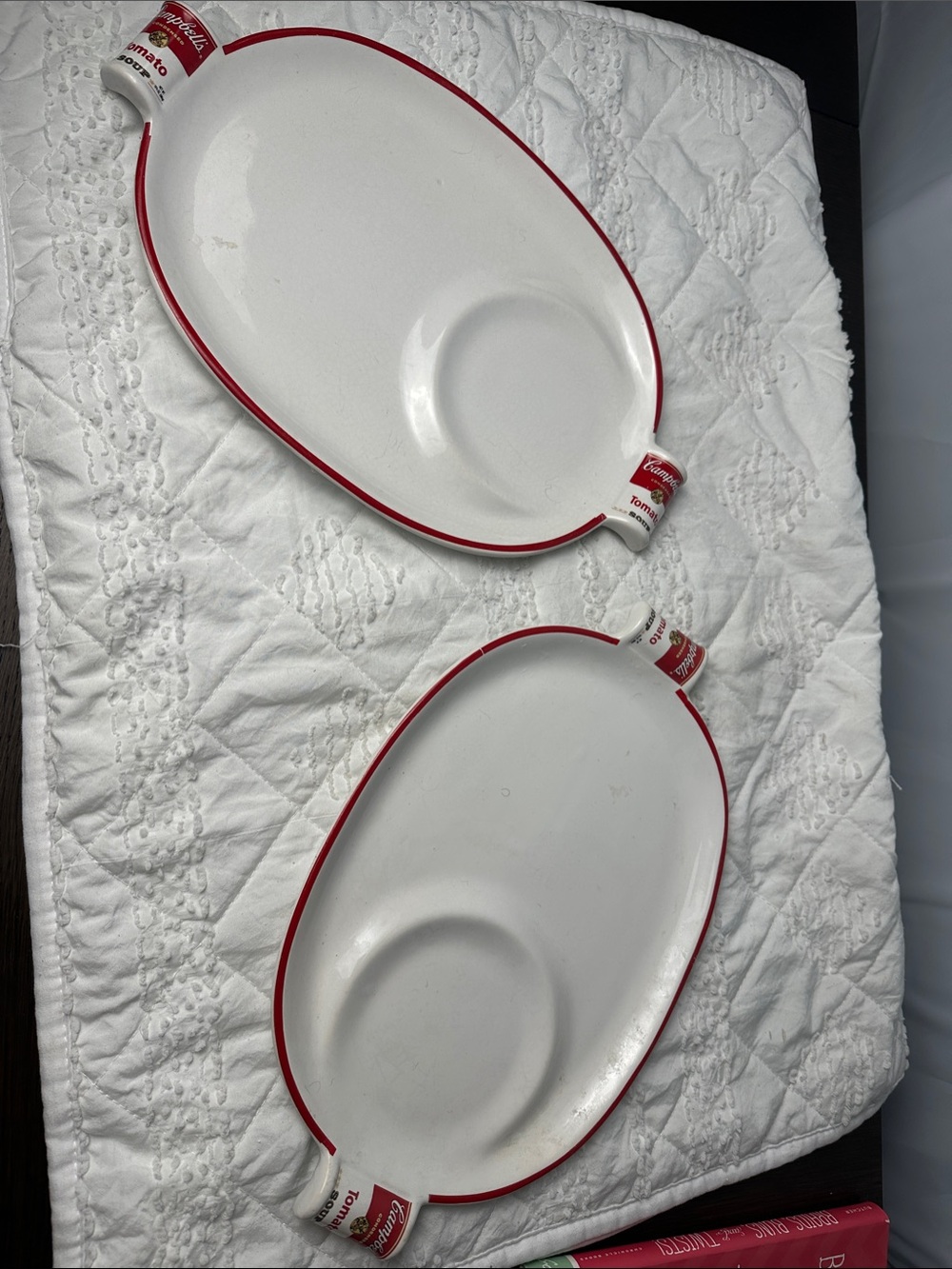 Cambells 1994 Tomato Soup Oval Soup and Sandwich Plate 2